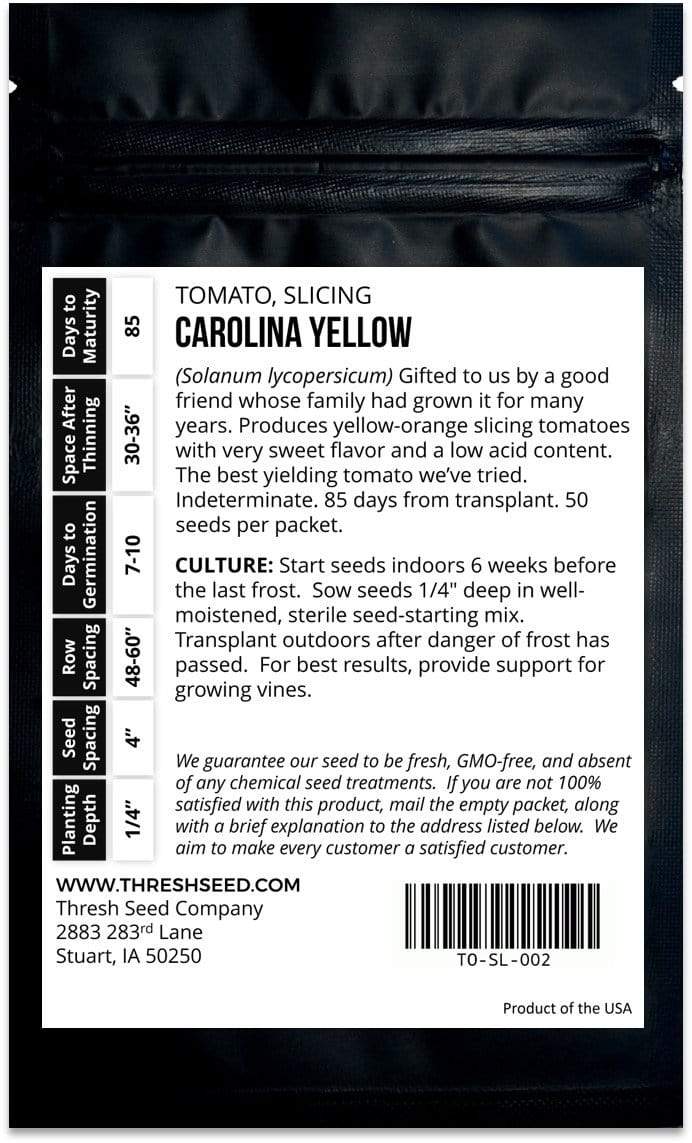 Carolina Yellow Heirloom Tomato