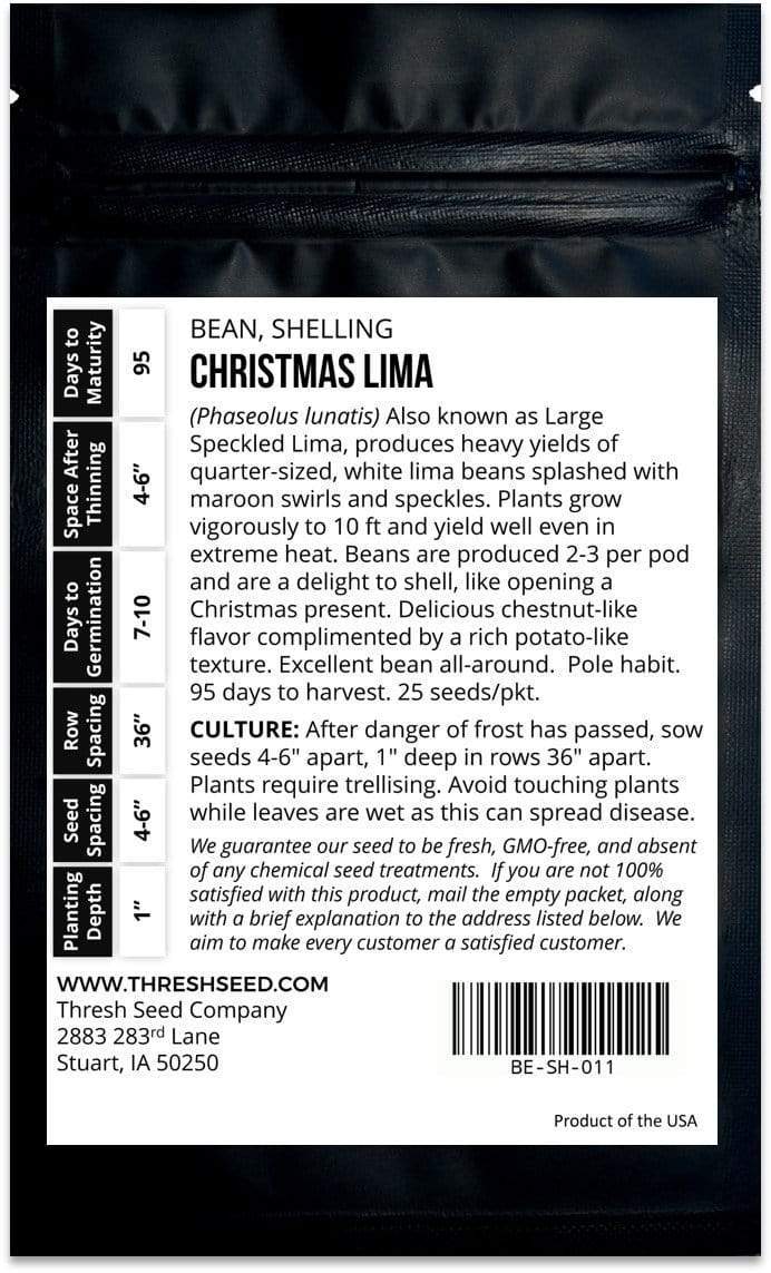 Christmas Lima Bean Seeds