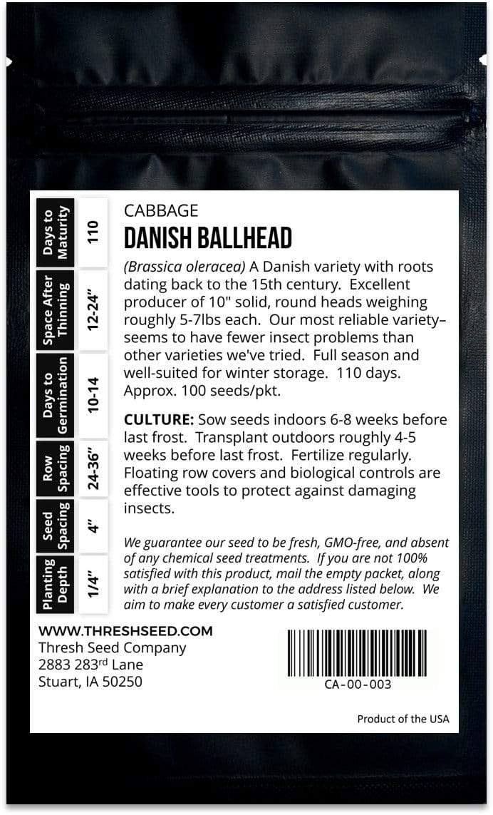 Danish Ballhead Cabbage