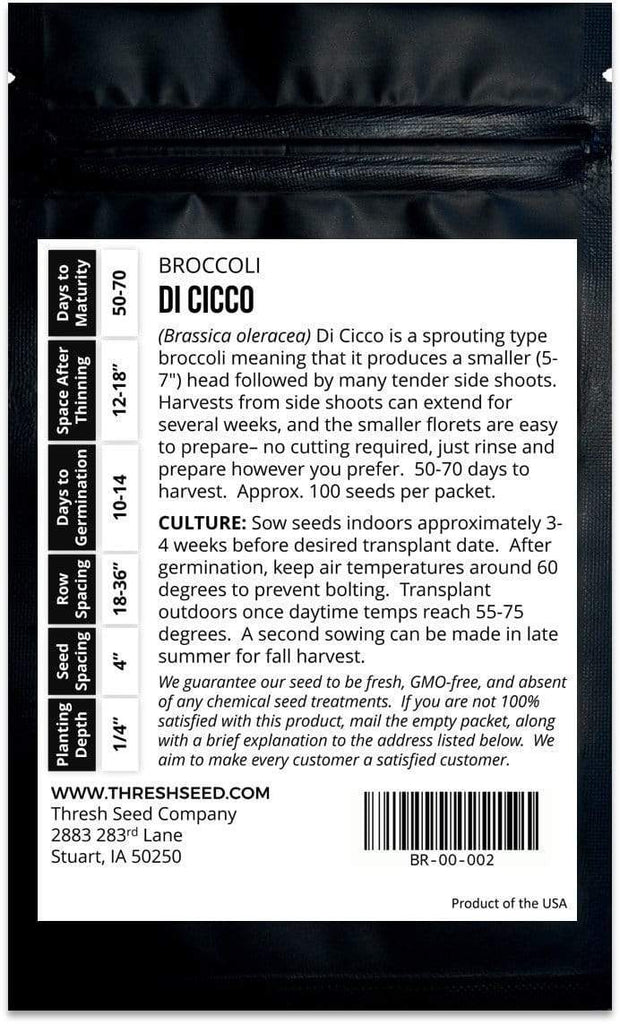 Di Cicco Broccoli Seeds