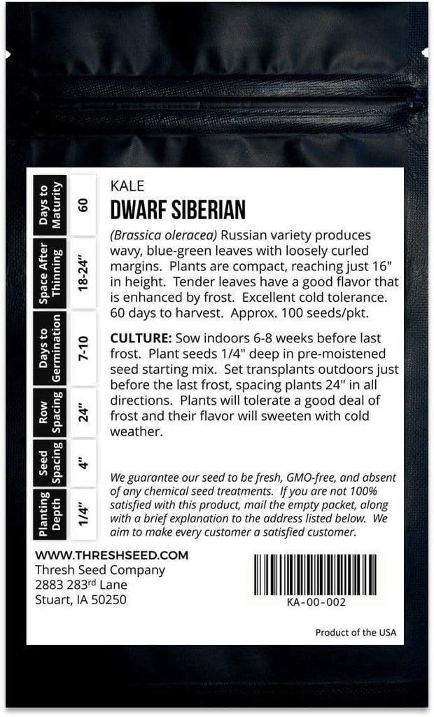 Dwarf Siberian Kale Seeds