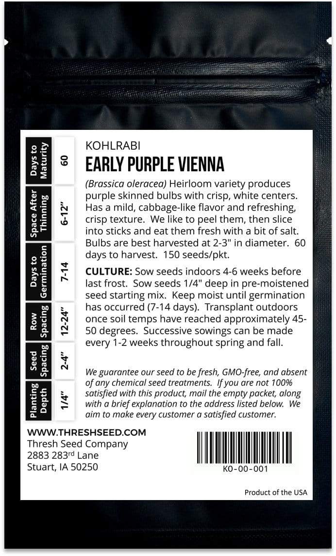 Early Purple Vienna Kohlrabi