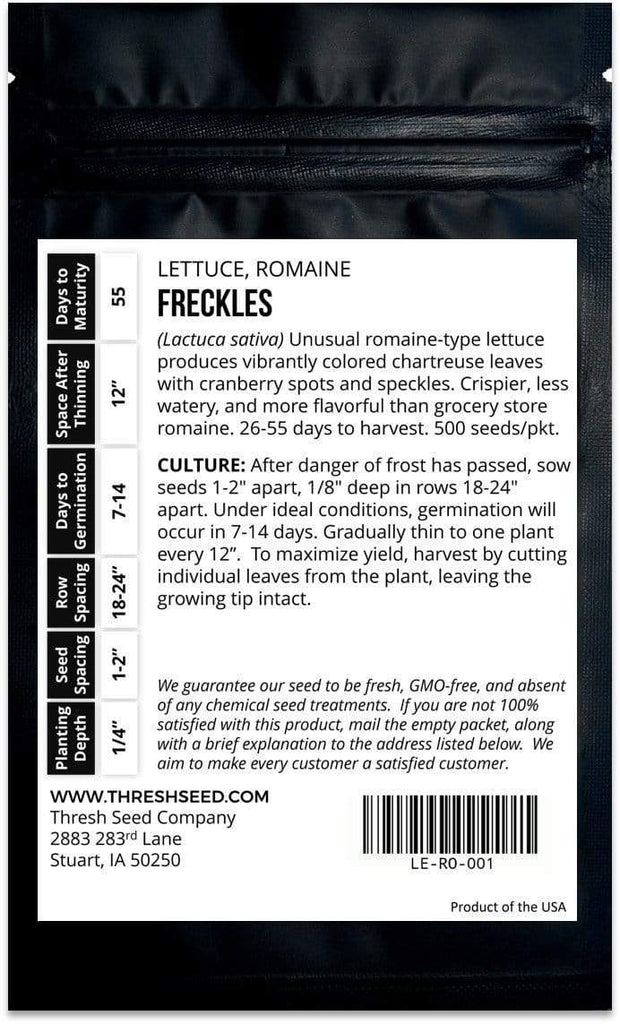 Freckles Romaine Lettuce Seeds