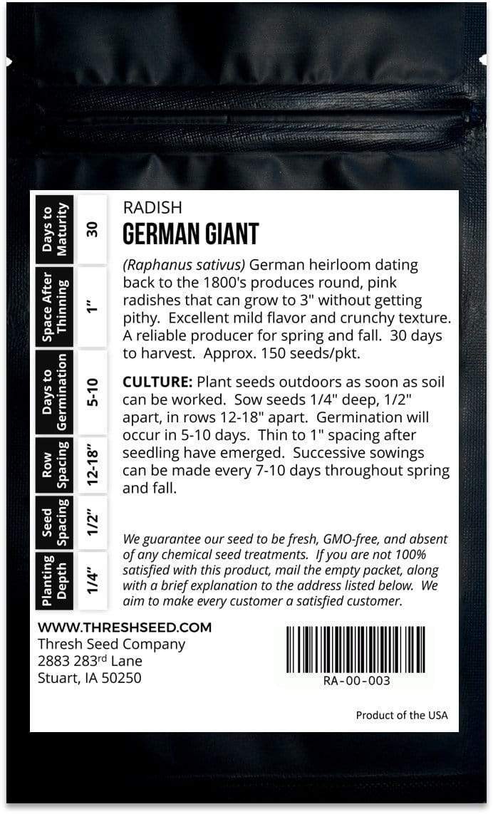 German Giant Radish Seeds
