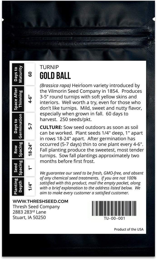 Gold Ball Turnip Seeds