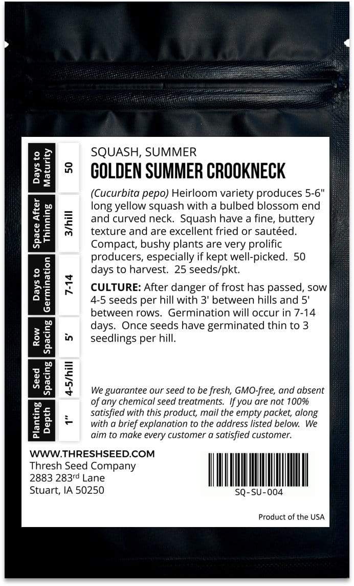 Golden Summer Crookneck Summer Squash