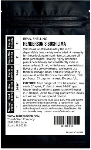 Henderson's Bush Lima Bean