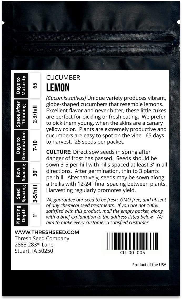 Lemon Cucumber Seeds