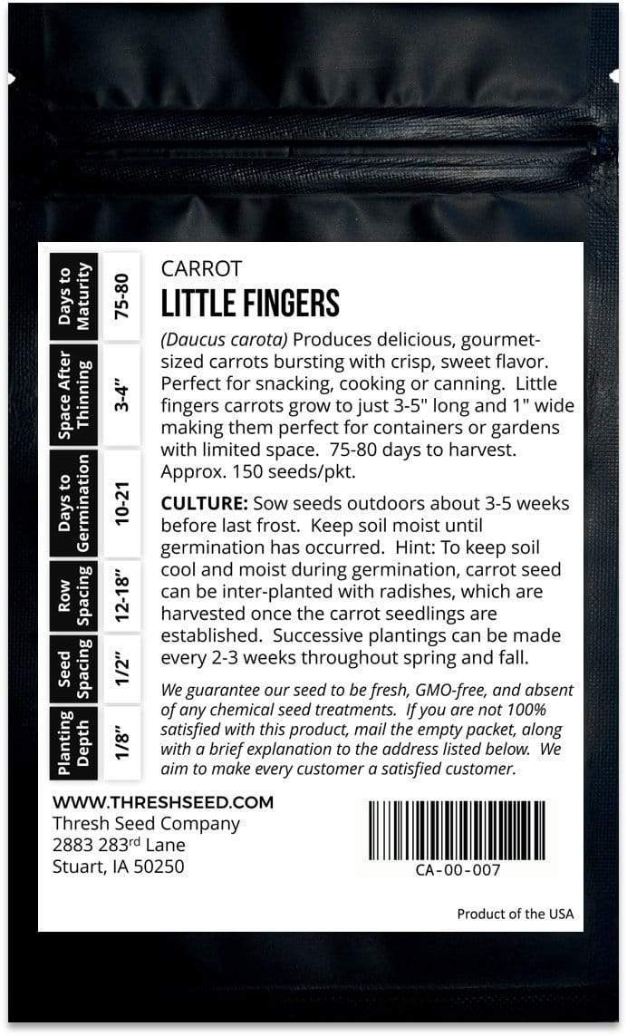 Little Fingers Carrot Seeds