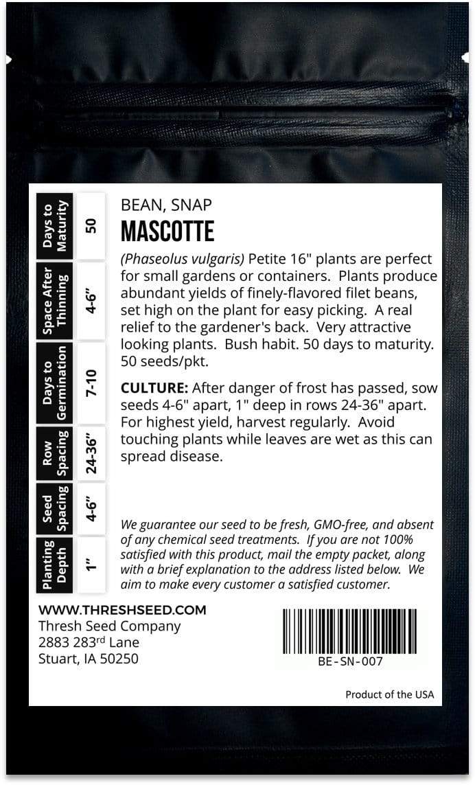 Mascotte Snap Bean Seeds