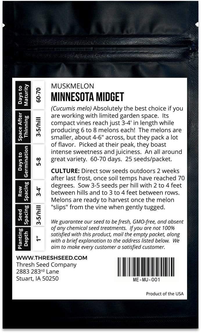 Minnesota Midget Muskmelon Seeds