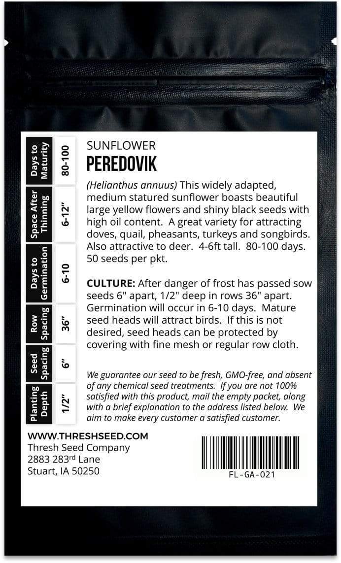 Peredovik Sunflower Seeds