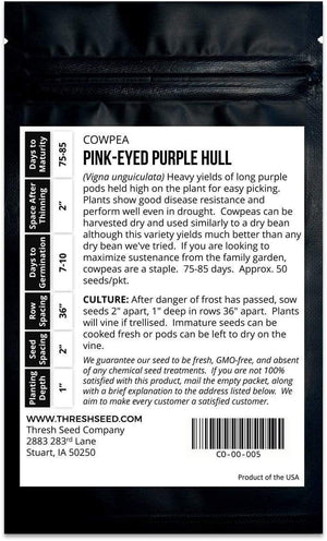 Pink-Eyed Purple Hull Cowpea