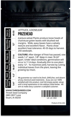 Prizehead Leaf Lettuce