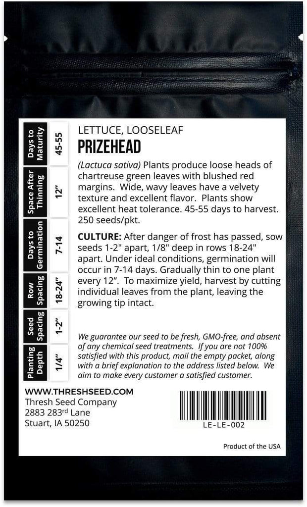 Prizehead Leaf Lettuce Seeds