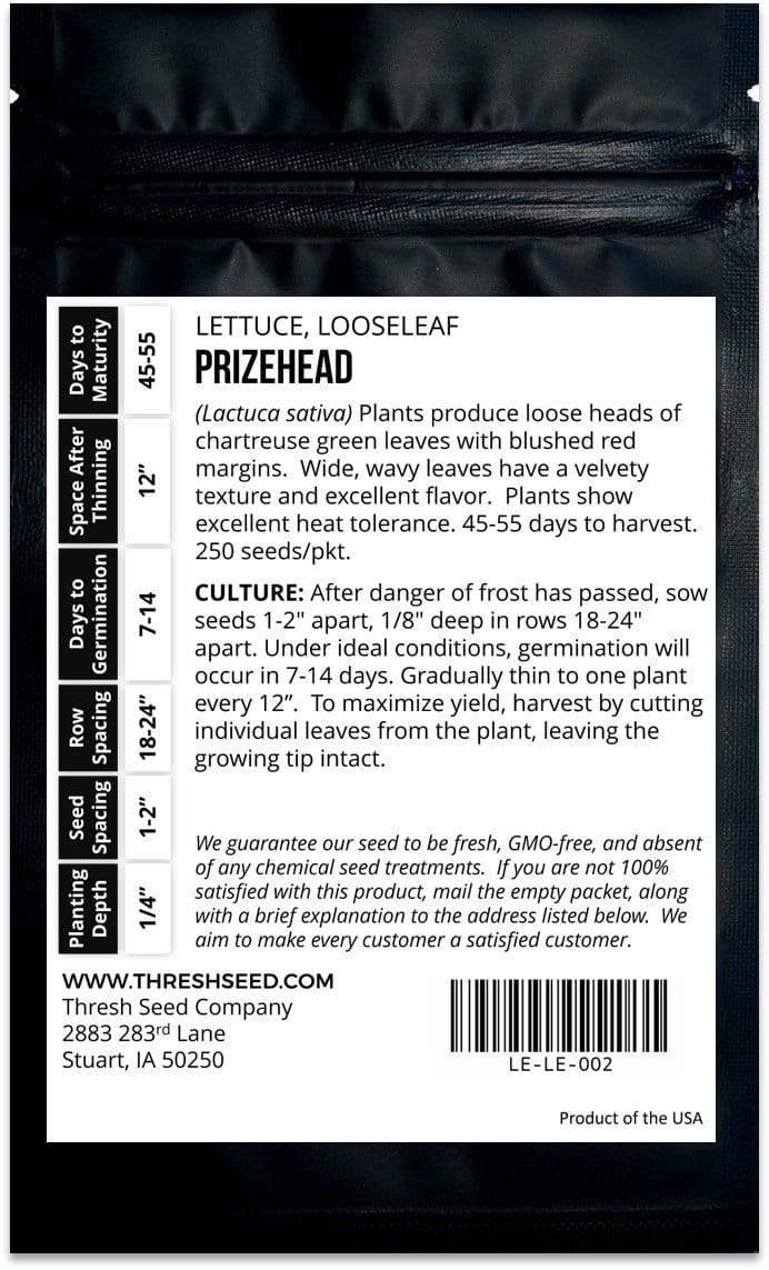 Prizehead Leaf Lettuce