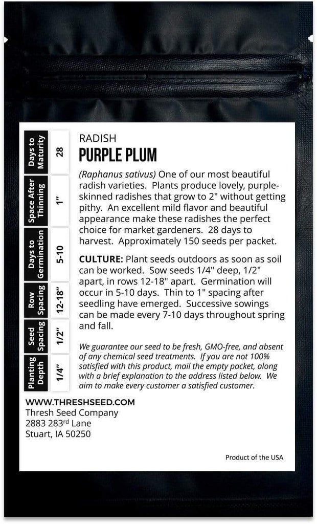 Purple Plum Radish Seeds