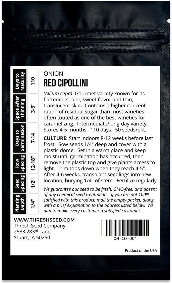 Red Cipollini Onion Seeds