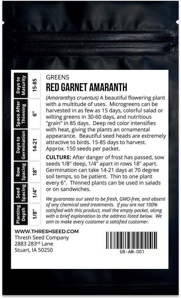 Red Garnet Amaranth Seeds