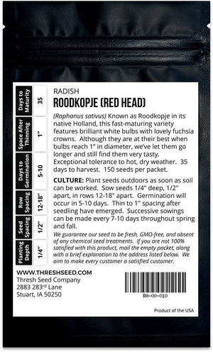 Roodkopje aka "Read Head" Radish