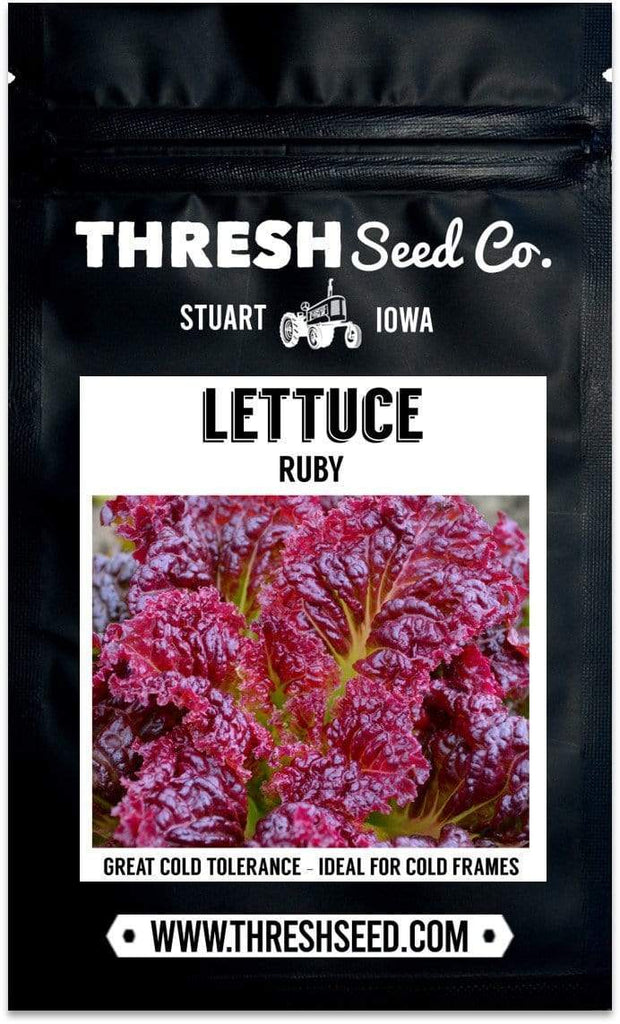 Ruby Red Leaf Lettuce Seeds