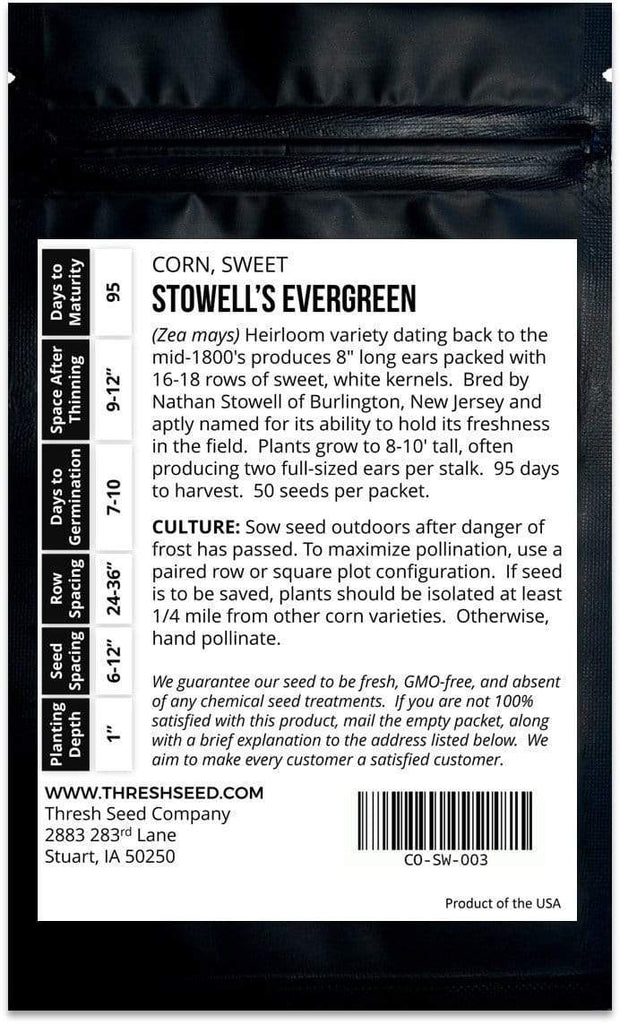 Stowell's Evergreen Sweet Corn Seeds