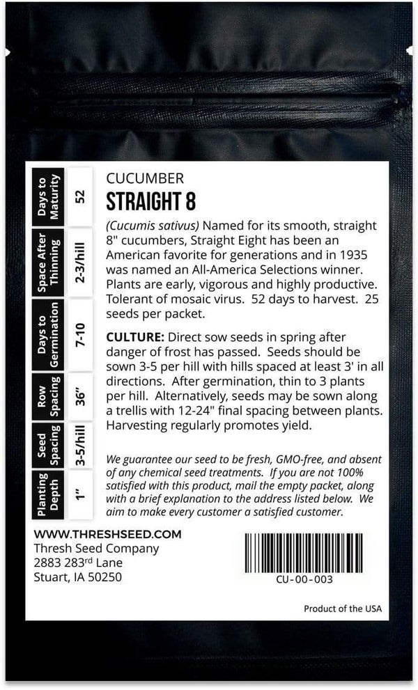 cucumber seed planting spacing Straight 8 Cucumber