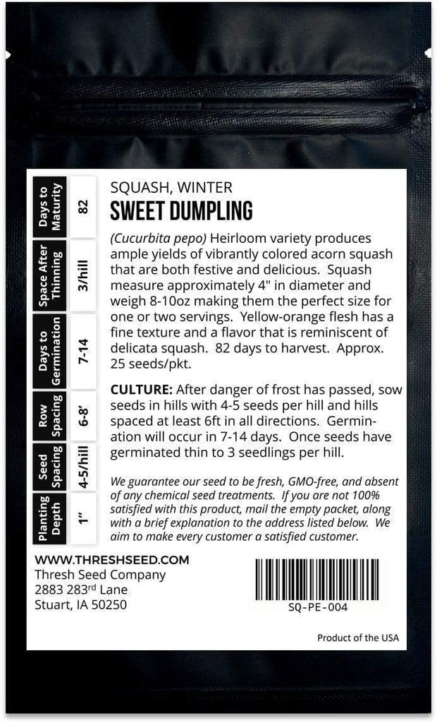 Sweet Dumpling Acorn Squash Seeds