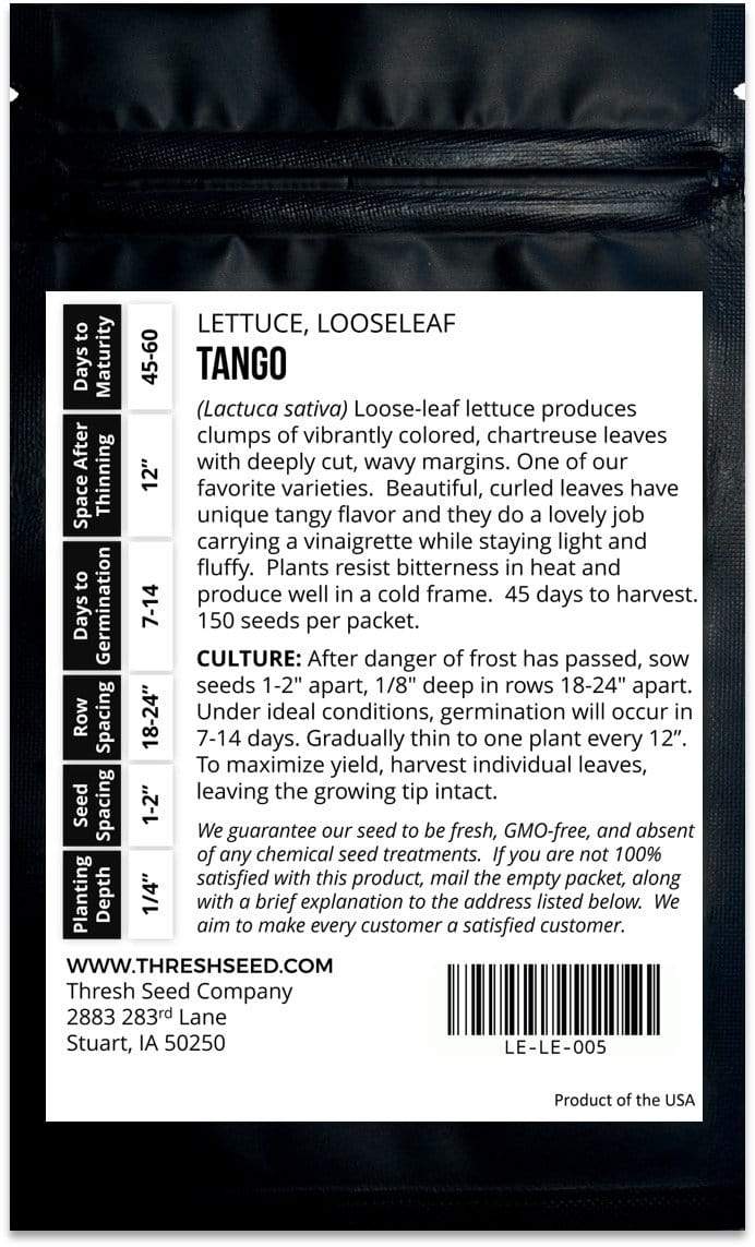Tango Leaf Lettuce