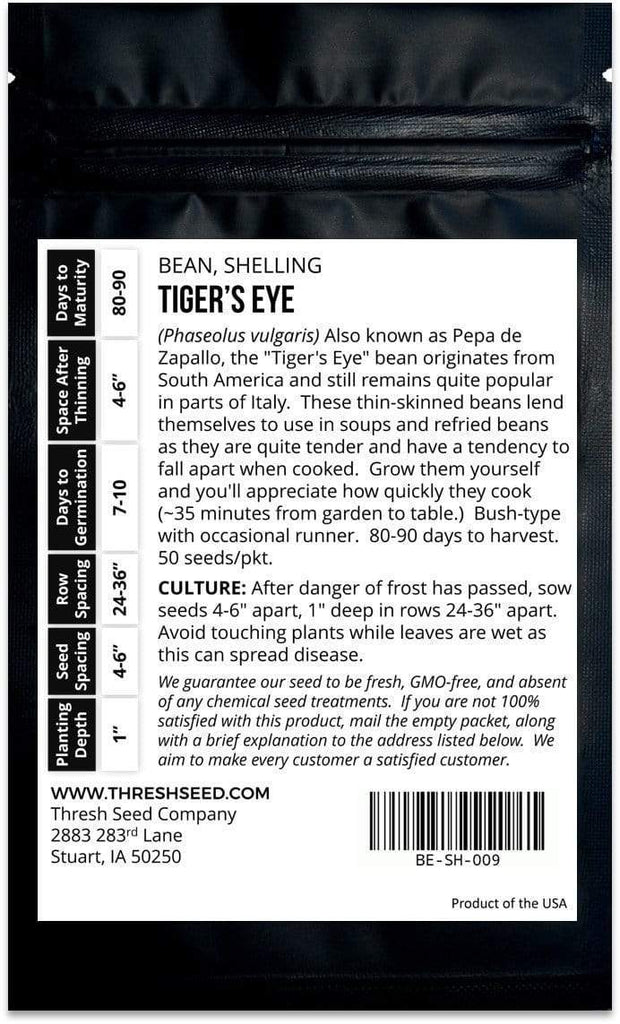 Tiger's Eye Shelling Bean Seeds