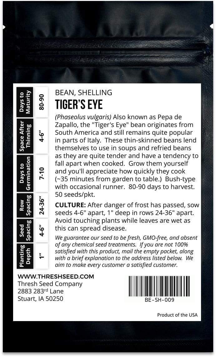 Tiger&#39;s Eye Shelling Bean