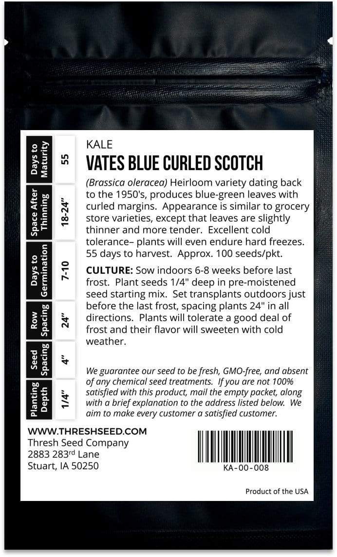 Vates Blue Curled Scotch Kale