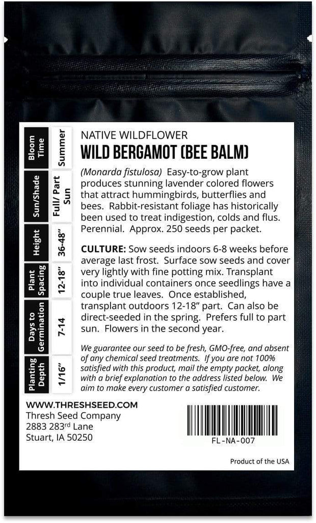 Wild Bergamot (bee balm) Seeds