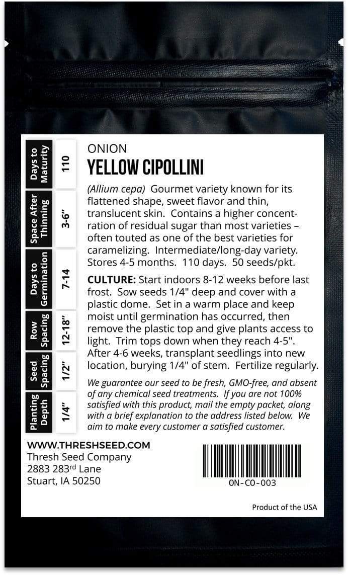 Yellow Cipollini Onion Seeds